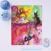 LADY MET ZWARTE CAT FLYER (Enkel)