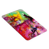 LADY MET ZWARTE CAT MAGNEET (Rechterzijde)