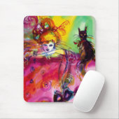 LADY MET ZWARTE CAT MUISMAT (Met muis)