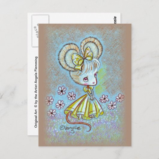 Lady Mouse Briefkaart (Voorkant / Achterkant)