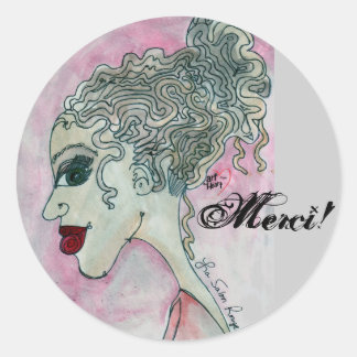 Lady No.3_Merci! Sticker