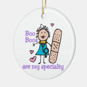 Lady Nurse Keramisch Ornament (Links)