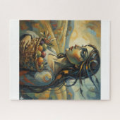 Lady of Dreams with a Basket of Life Legpuzzel (Horizontaal)