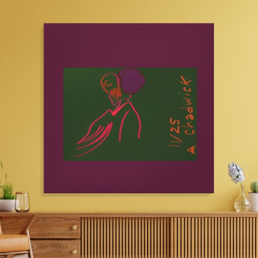 Lady of Grace and Empowerment Canvas Afdruk (Insitu (Woonkamer))