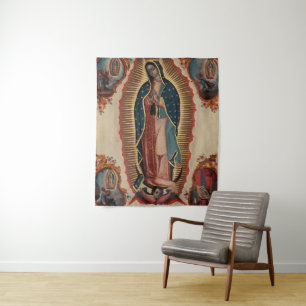 Lady of Guadalupe, 1780, van Sebastian Zalcedo Wandkleed