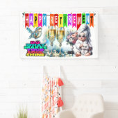 Lady of Leisure HAPPY PENSIONERING BANNER (Insitu)
