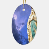 Lady of Lourdes Keramisch Ornament (Links)
