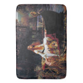 Lady of Shallot op boot Waterhouse Art Bath Mat (Voorkant Verticaal)