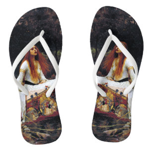 Lady of Shallot op de boot Waterhouse Art Teenslip Teenslippers