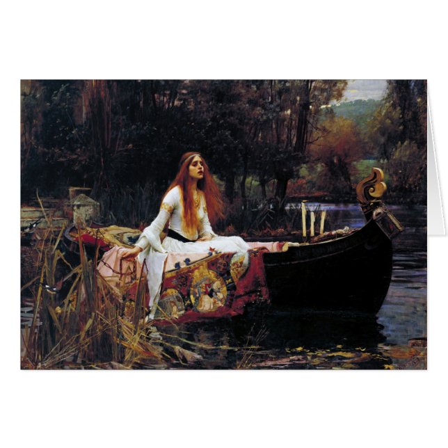 Lady Of Shallot sur le bateau J.W. Waterhouse Fine (Devant horizontal)