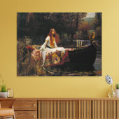 Lady of Shallot van Pre-Raphaelite JW Waterhouse Canvas Afdruk (Insitu (Woonkamer))