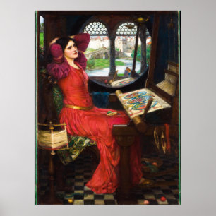 Lady of Shalott, 1915 door John William Waterhouse Poster