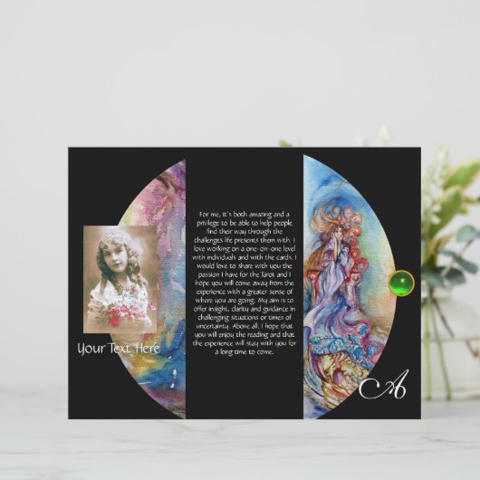 LADY OF THE LAKE MONOGRAM Brochure à 3 plis (Debout devant)