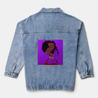 Lady of Wisdom and Vitality Denim Jacket