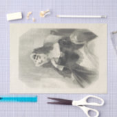 Lady Olivia Black en White Tissue Paper Tissuepapier (Craft)