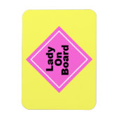 Lady on Board Magnet (Vertical)