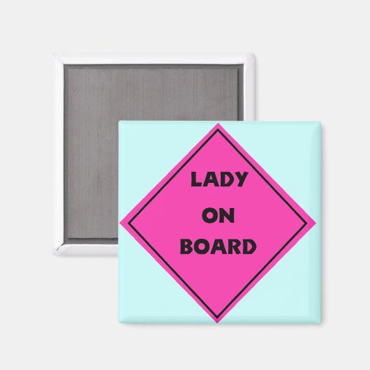 Lady on Board Magnet (Recto/Verso)