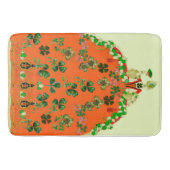 LADY ORANJE EN SHAMROCKS St. Patricks Day Party Badmat (Voorkant)