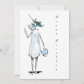 Lady out to Lunch Bonne carte d'anniversaire (Devant)