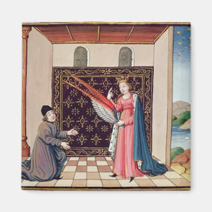 Lady Philosophy biedt Boethius wings aan Magneet