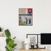 Lady Philosophy leidt Boethius in vlucht Poster (Thuiskantoor)