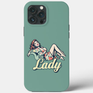 Lady Pin-Up Art iPhone 13 Pro Max Hoesje