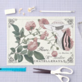  Lady Pink Rose Franse ontkoppeling script Tissuepapier (Craft)