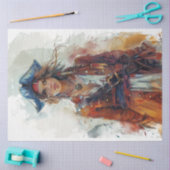 Lady Pirate Decoupage Tissuepapier (Craft)