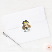 Lady Pirate Sticker Rond (Envelop)