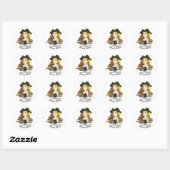 Lady Pirate Sticker Round (Feuille)