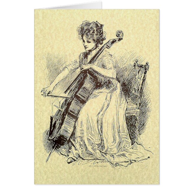 Lady Plays Cello (Voorkant)