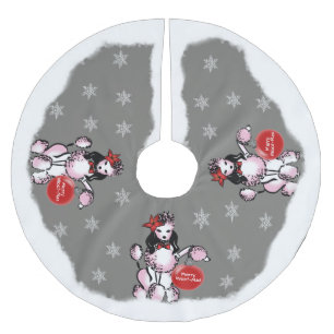 Lady Poodle Kerstboom Rok