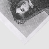 Lady Queen-kunst voor ontkoppeling Tissuepapier (Detail)