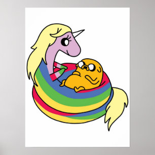 Lady Rainicorn & Jake Poster