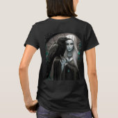 Lady Raven Blauw & Rood T-shirt (Achterkant)