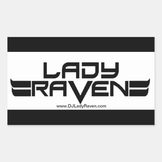 Lady Raven Sticker (Voorkant)