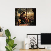 Lady Reading Poster (Thuiskantoor)