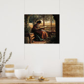 Lady Reading Poster (Keuken)