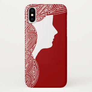 Lady Red iPhone X Hoesje