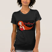 Lady Red Haired Woman Redheaded Girl design T-shirt (Voorkant)