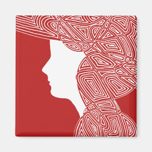 Lady Red Magnet Magneet