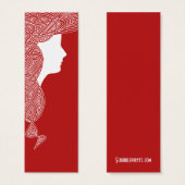 Lady Red Mini Bladwijzer Mini Visitekaartjes (Voorkant /achterkant)