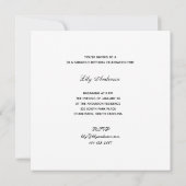 Lady Red pet elegant parels 50 & Fabulous Kaart (Achterkant)