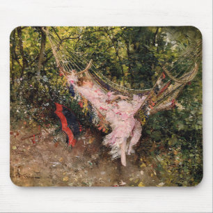 Lady Rust in een hangmat (door Giovanni Boldini) Muismat