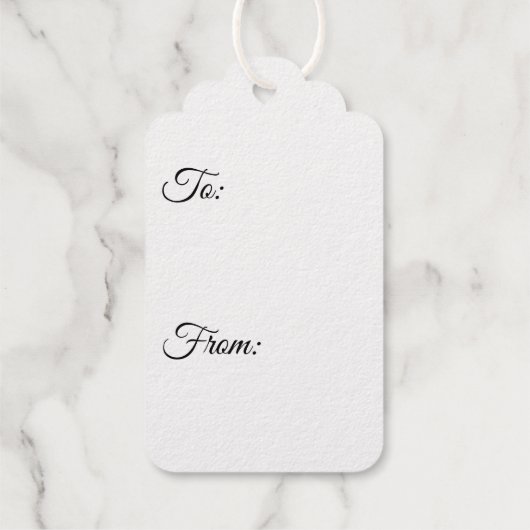 Lady Santa Folie Gift Label (Achterkant)