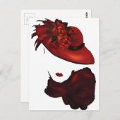 Lady Scarlet Briefkaart (Voorkant / Achterkant)