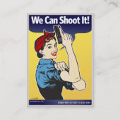 Lady Shooter Visitekaartjes (Achterkant)