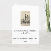 Lady sidesaddle rider carte d'anniversaire (Dos)