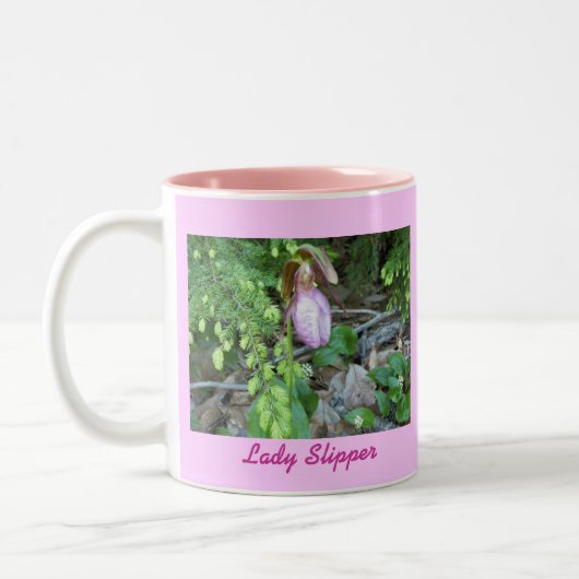 Lady Slipper 2 Tweekleurige Koffiemok (Links)