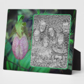 Lady Slipper Orchid Creëer Uw eigen foto Fotoplaat (Zijkant)